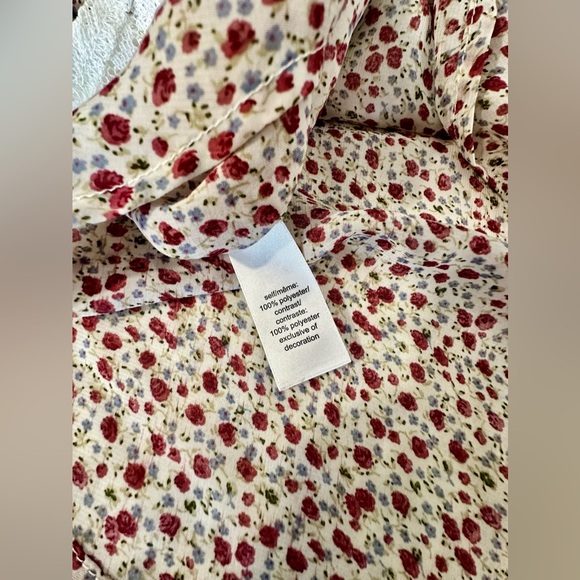 Maurice’s Medium Lace Bib Floral Under Design Flowy Double Layered Tank Top M - Picture 5 of 8
